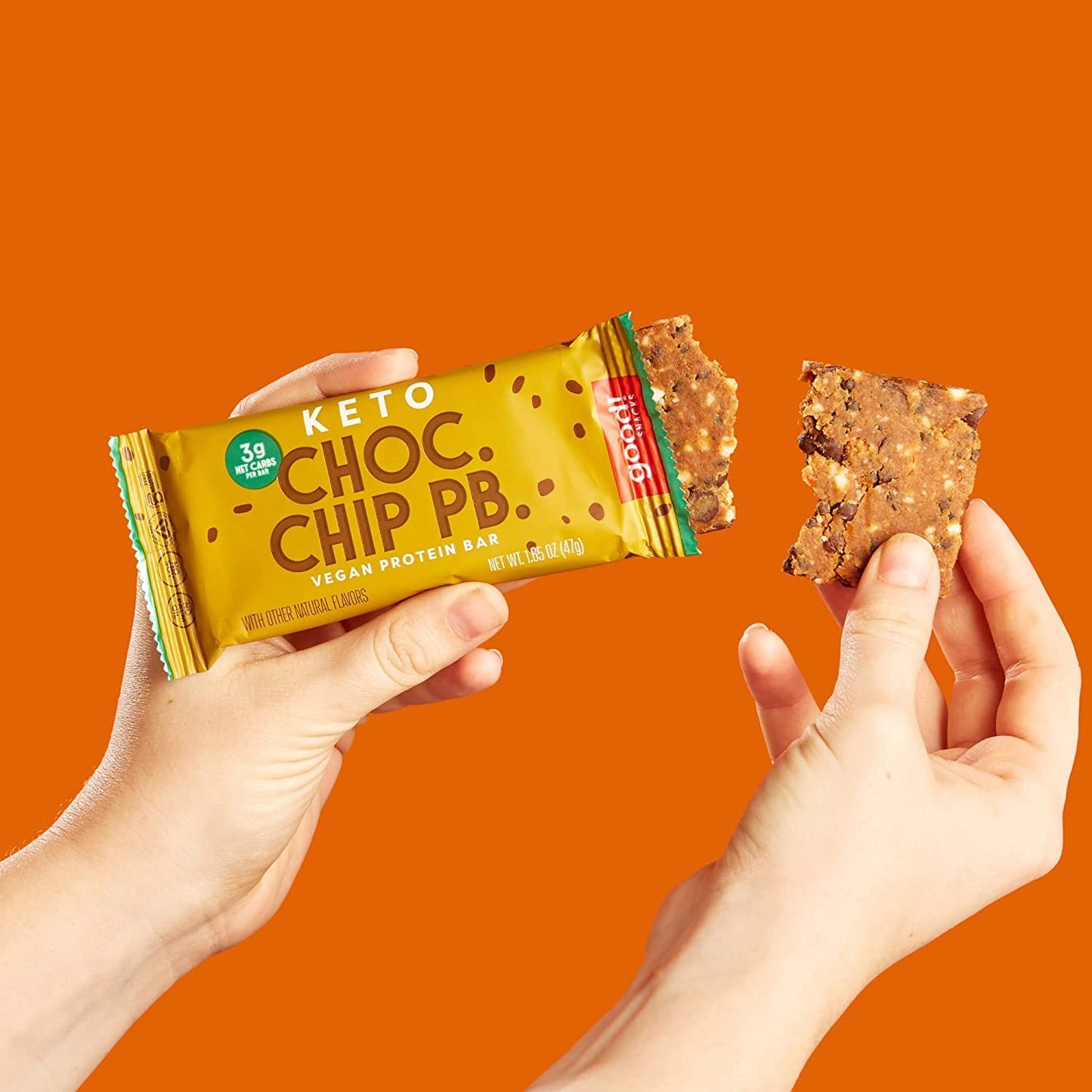 Keto Vegan Protein Bars Variety Pack, Gluten Free Low Carb Snack Bar, 11g Protein, 3g Net Carbs, 12 Bars