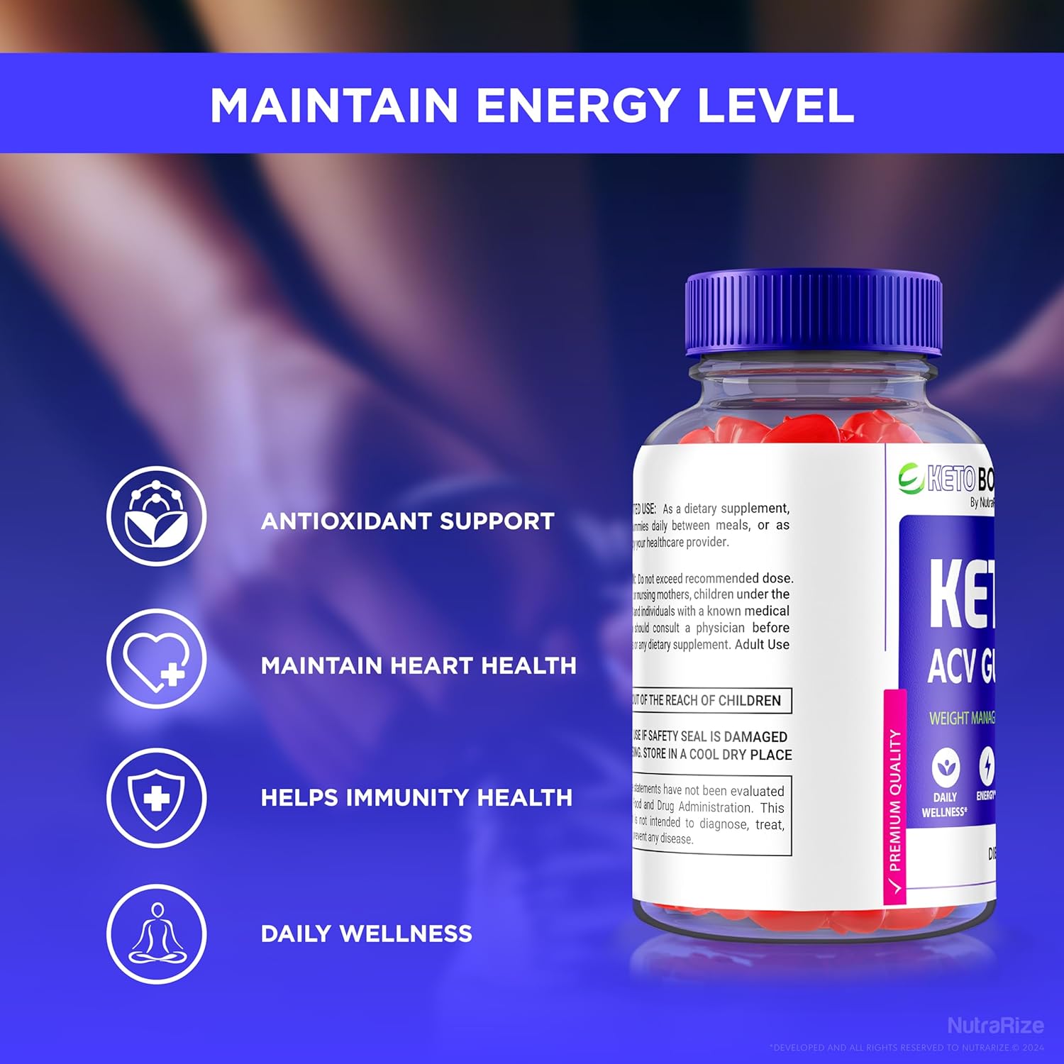 Ketobod Keto + ACV Gummies - 1000MG Apple Cider Vinegar for Keto Body Plus - Official Reviews (60 Count)