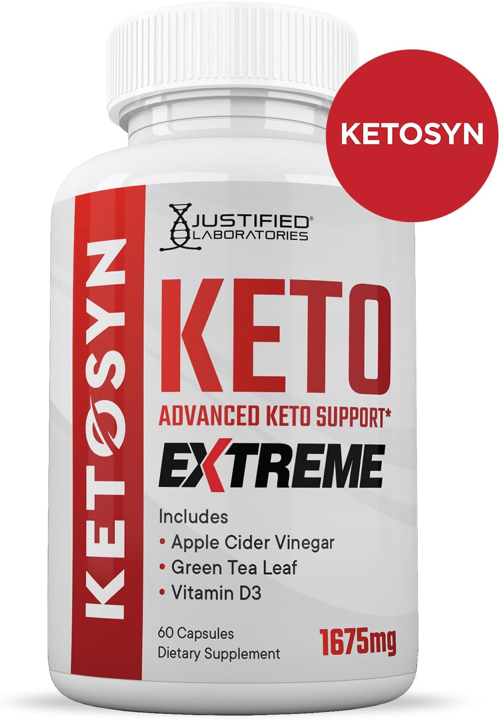Ketosyn Keto ACV Extreme Pills 1675 MG (2 Pack) - Apple Cider Vinegar Keto Support Blend with Olive Oil, Green Tea Leaf - 120 Capsules