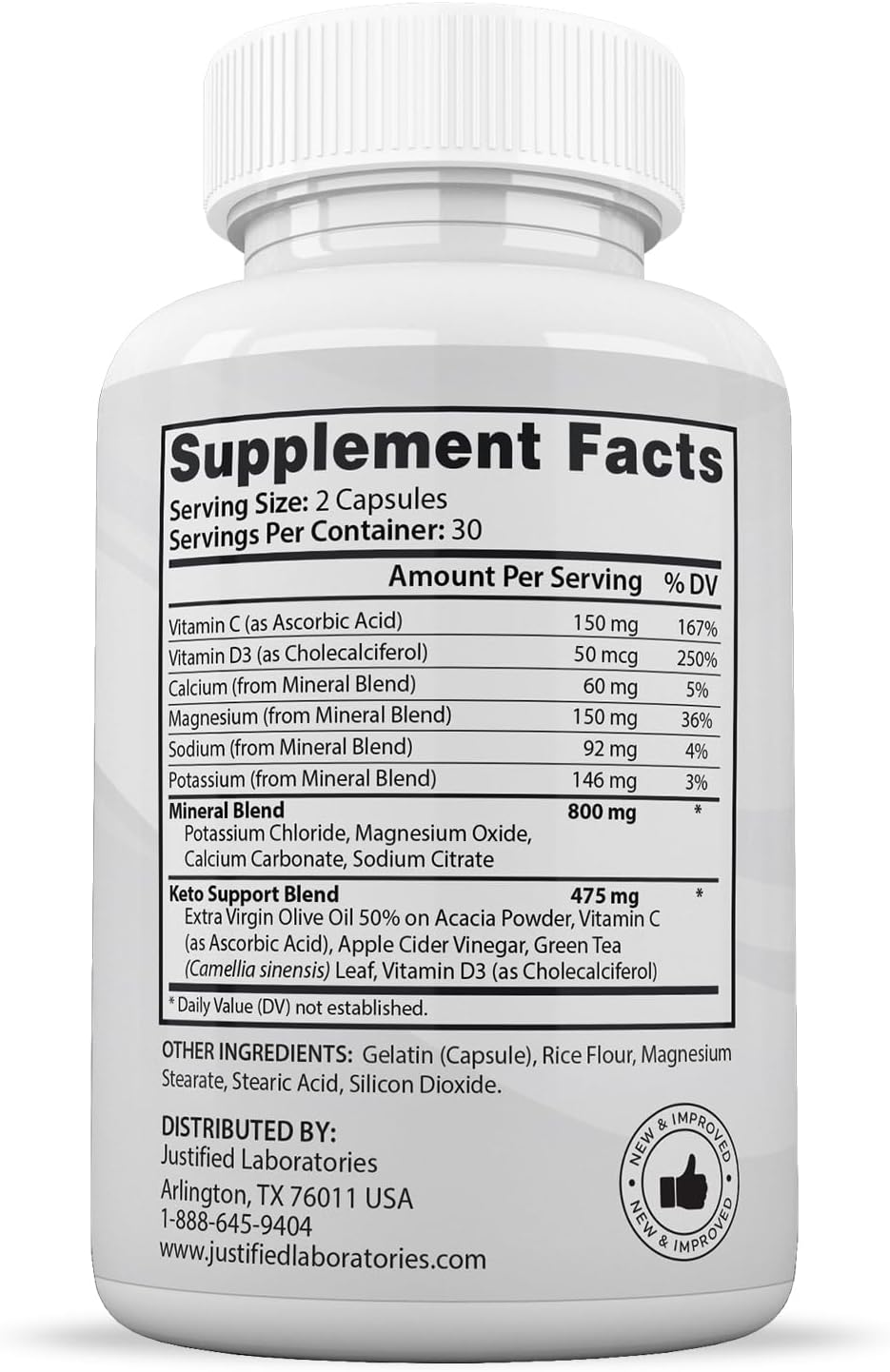 Ketosyn Keto ACV Pills 1275MG (2 Pack) - Apple Cider Vinegar Capsules with Green Tea Leaf - Keto Support Blend Alternative to Gummies - 120 Capsules