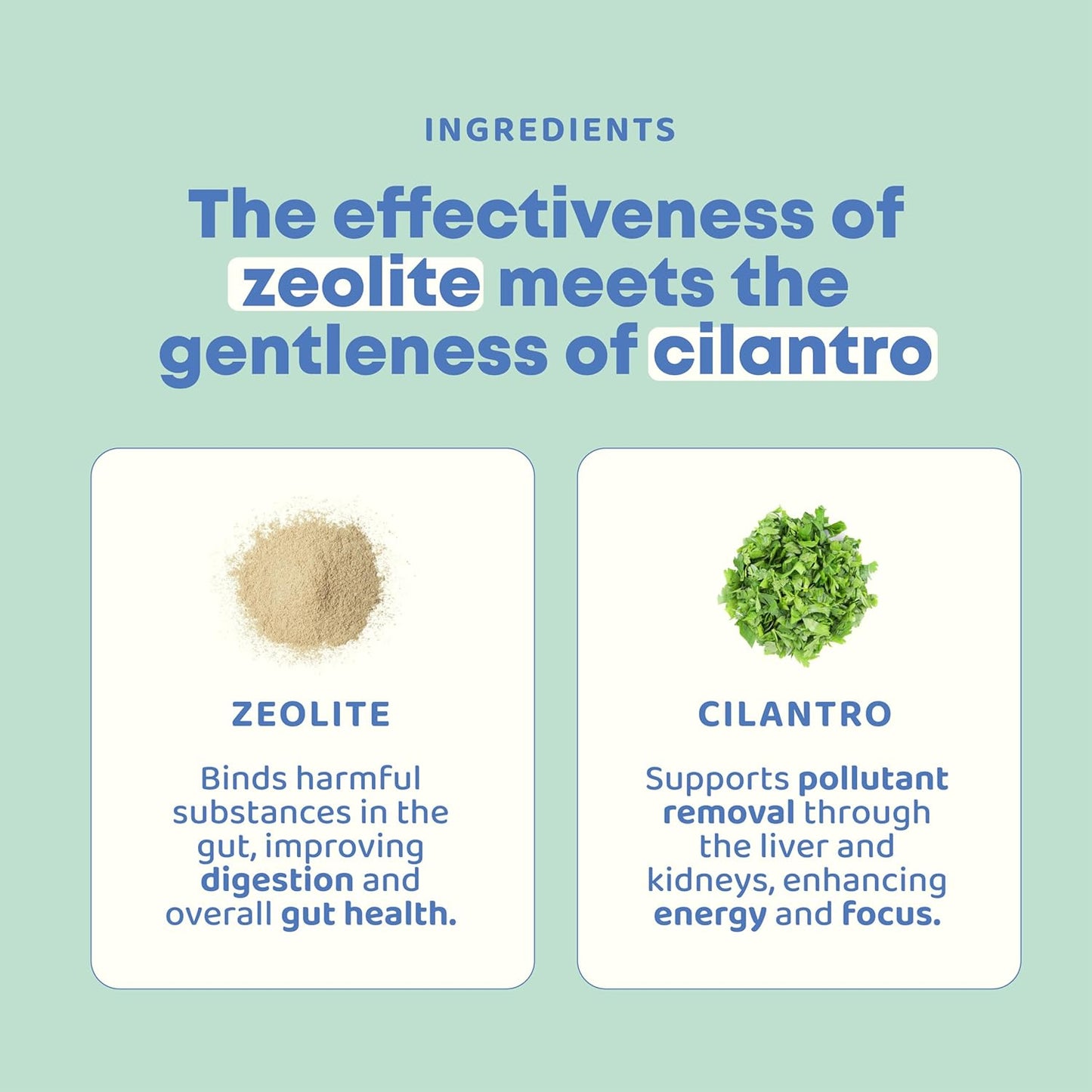 Kid-Friendly JoySpring DetoxZee Cilantro Drops - Natural Zeolite & Cilantro Extract Detox Support for Children - Gentle Whole-Body Cleanse Liquid, 30 Servings