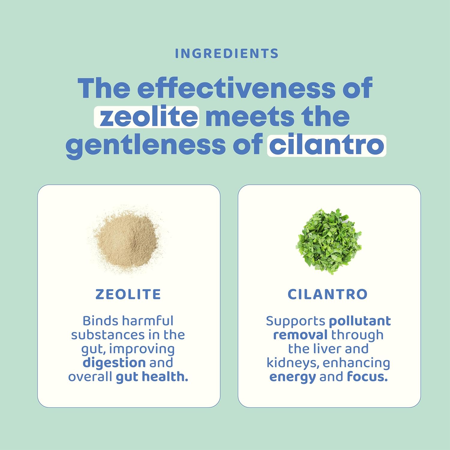 Kid-Friendly JoySpring DetoxZee Cilantro Drops - Natural Zeolite & Cilantro Extract Detox Support for Children - Gentle Whole-Body Cleanse Liquid, 30 Servings