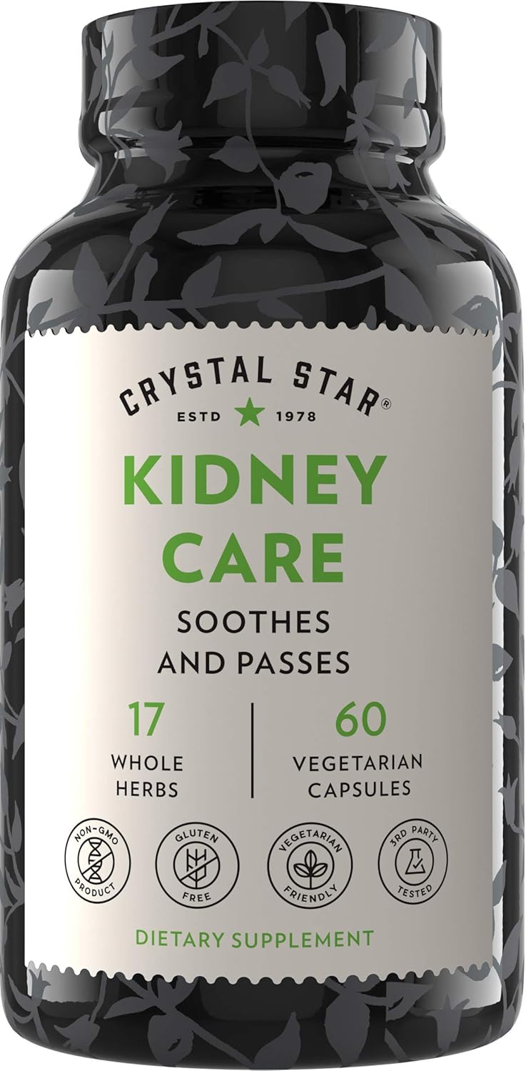 Kidney Care Herbal Supplement - Cleanse, Detox & Support - Stone Root, Gravel Root, Hydrangea Root - Non-GMO & Gluten-Free - 60 Capsules