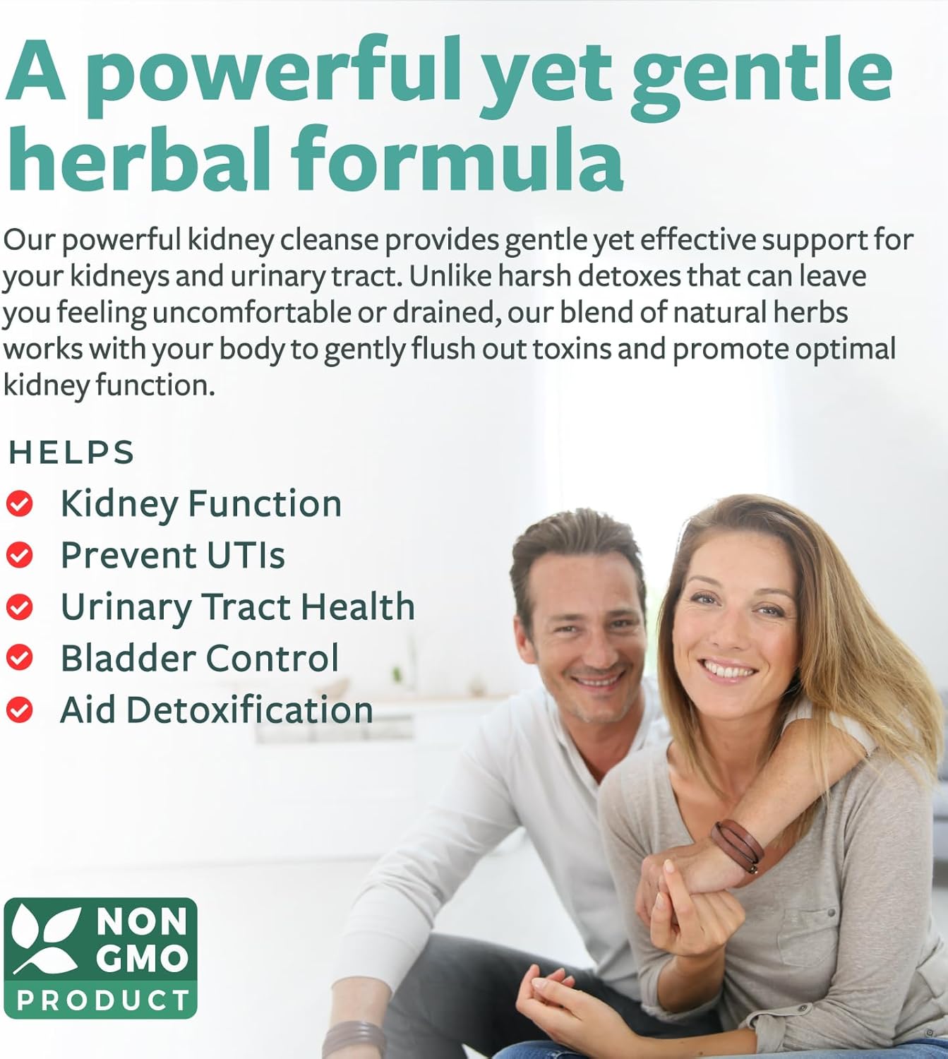 Kidney Cleanse Detox & Repair Supplement - Supports Urinary Tract Health - Powerful Cranberry Extract & Natural Herbs - 120 Vegetarian Capsules