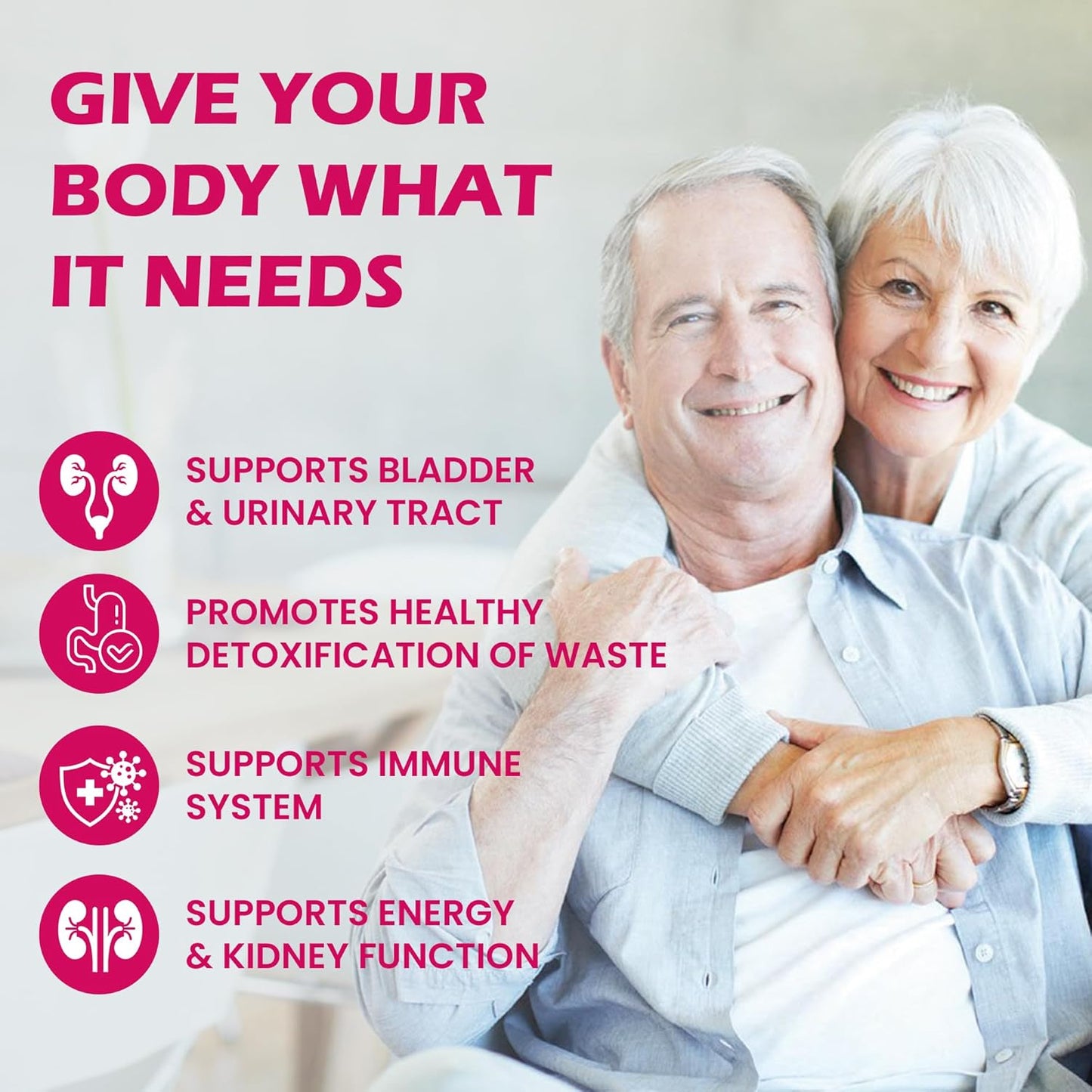 Kidney Cleanse Detox & Repair Supplement with Cranberry Extract - Herbal Formula for Urinary Tract Health - 60 Capsules