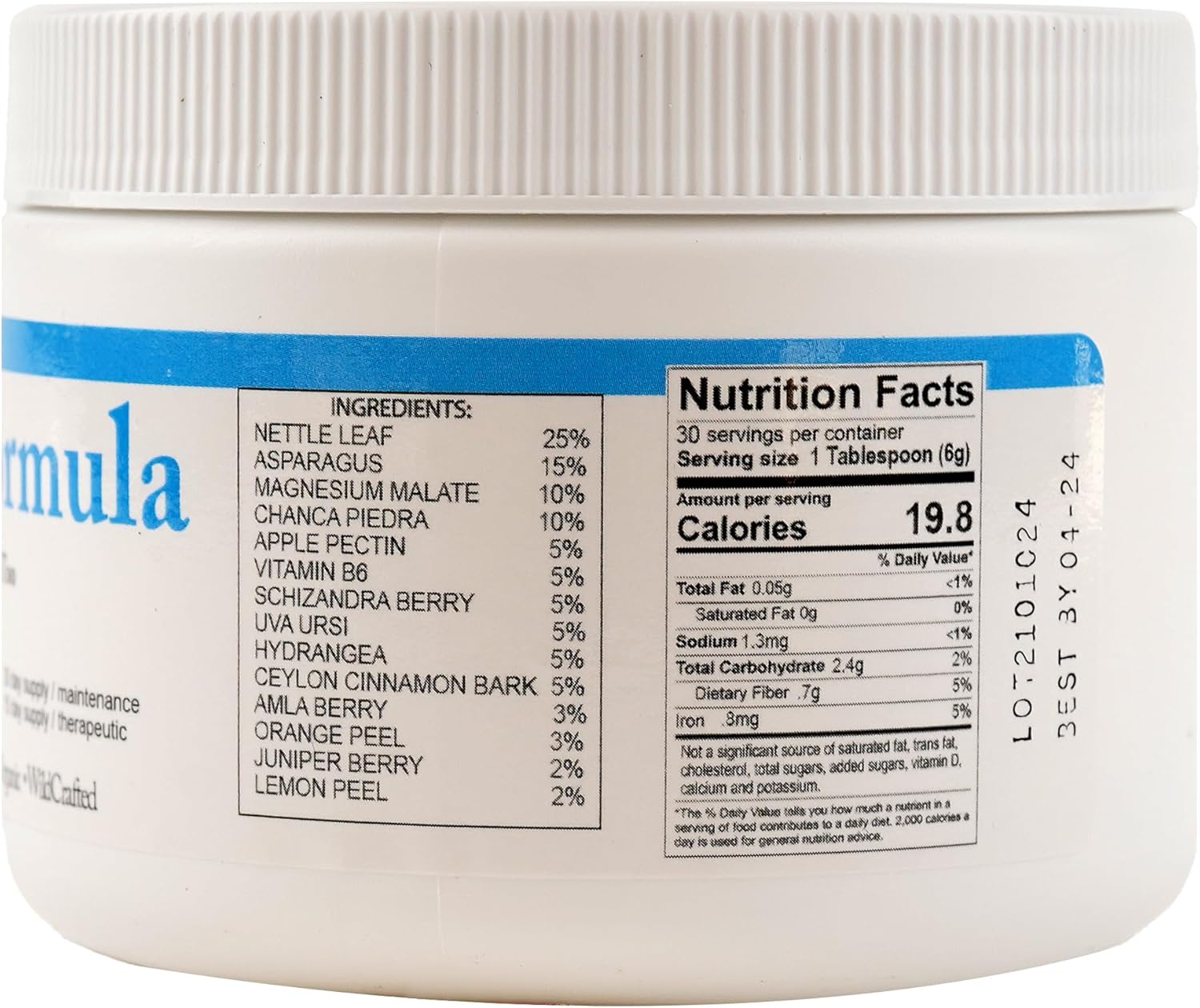 Kidney Health Powder with Nettle Leaf, Asparagus, Chanca Piedra - Boosts Energy & Hair Growth, Promotes Urinary Health