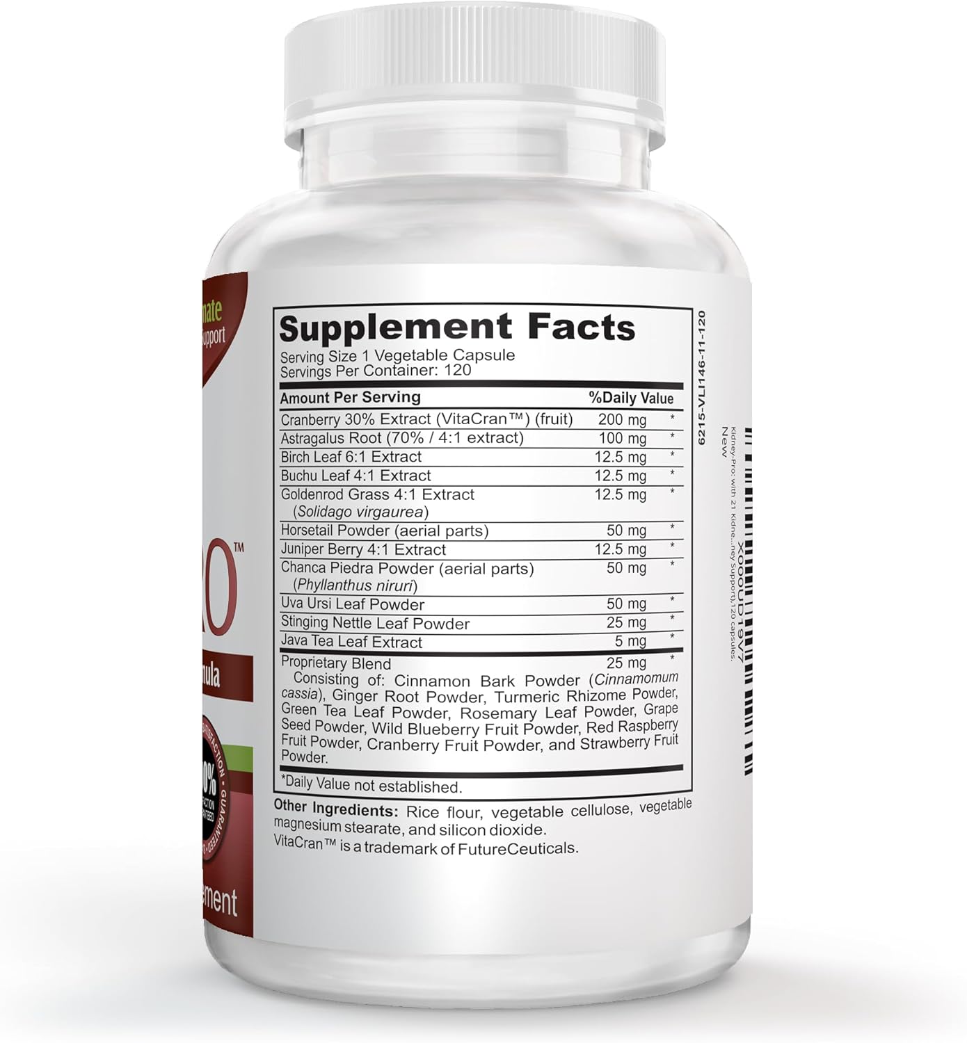 Kidney-Pro: Comprehensive 21-in-1 Kidney Health Supplement for Total Kidney Support - 120 Capsules