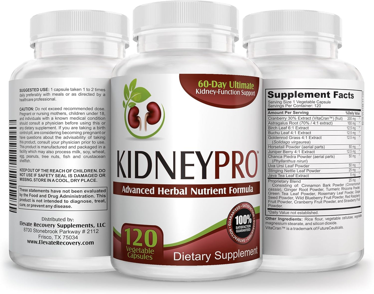 Kidney-Pro: Comprehensive 21-in-1 Kidney Health Supplement for Total Kidney Support - 120 Capsules