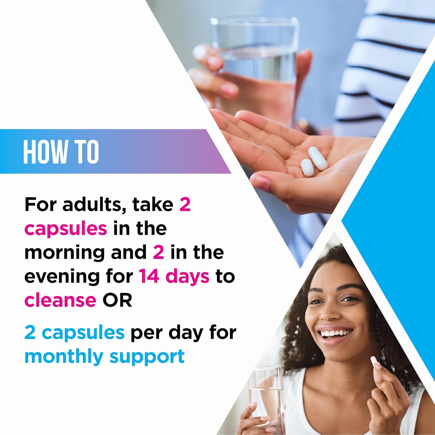 Kidney Support Supplement for Men & Women - 14-Day Cleanse & Detox Capsules for Renal, Bladder & UTI Health - Non-GMO Formula (56 Capsules)