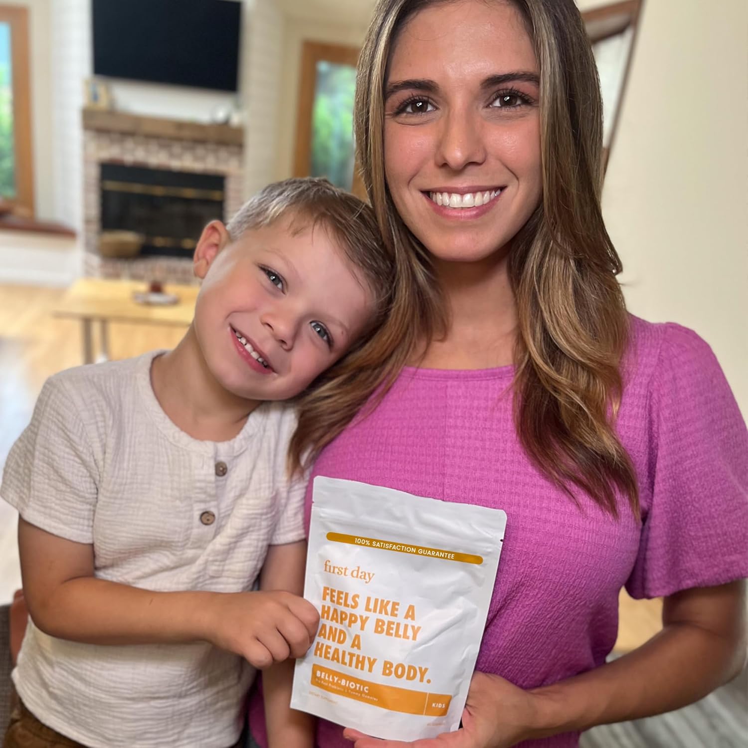 Kids' Belly-Biotic Tribiotic Gummies: Prebiotic, Probiotic, & Postbiotic Support for Gut Health & Immune Function - 60-Day Supply