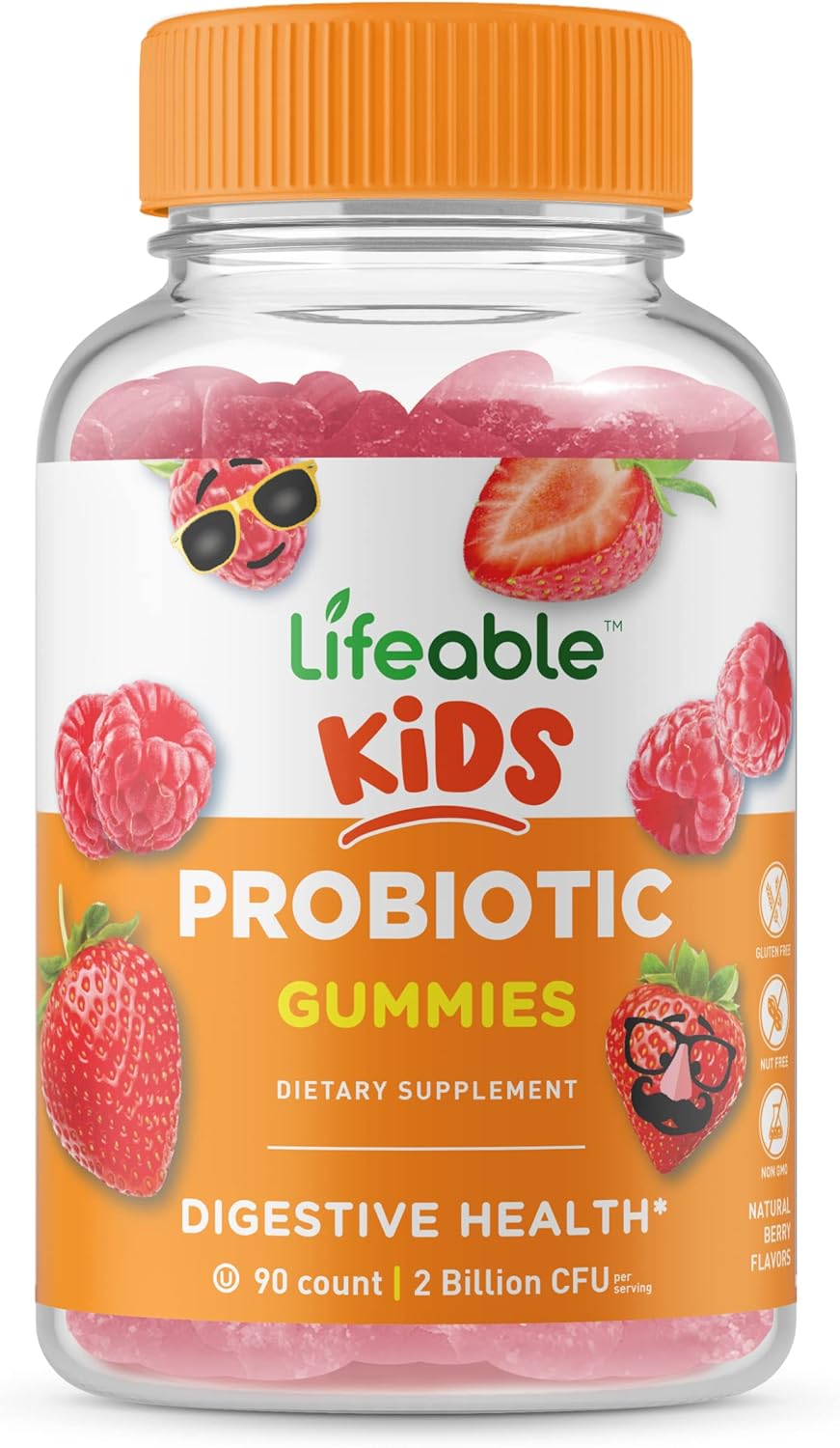 Kids Biotin and Probiotic Gummies Bundle - Delicious Vitamin Supplement, Gluten-Free, Non-GMO, Chewable Gummy with 2 Billion CFU