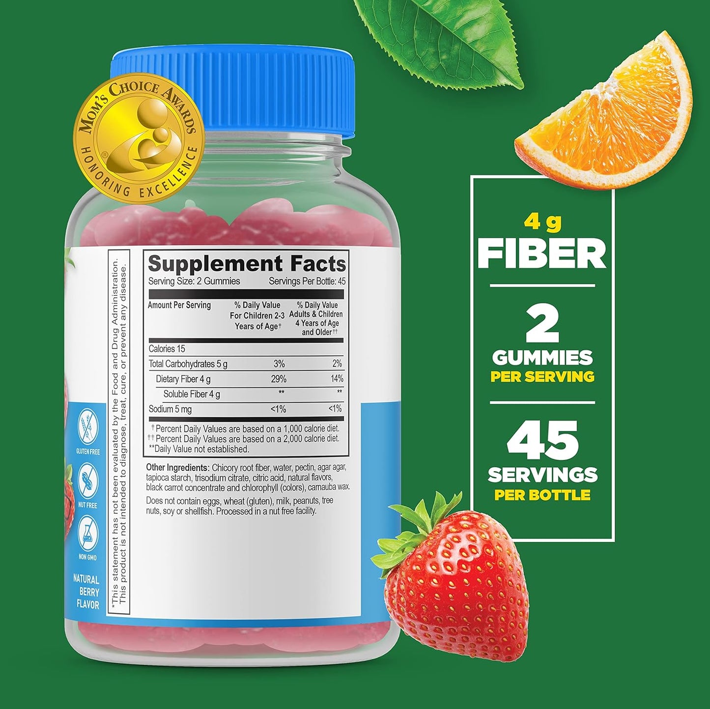 Kids Bundle: Tasty Sugar-Free Vitamin B12 + Prebiotic Fiber Gummies - Gluten & GMO Free, Chewable Supplement