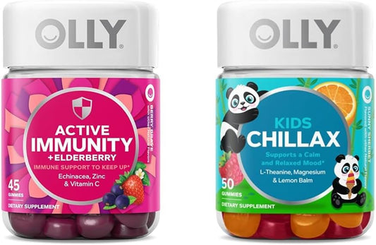 Kids Calm Chews with Magnesium and Lemon Balm, 50 Gummies for Active Immunity and Relaxation