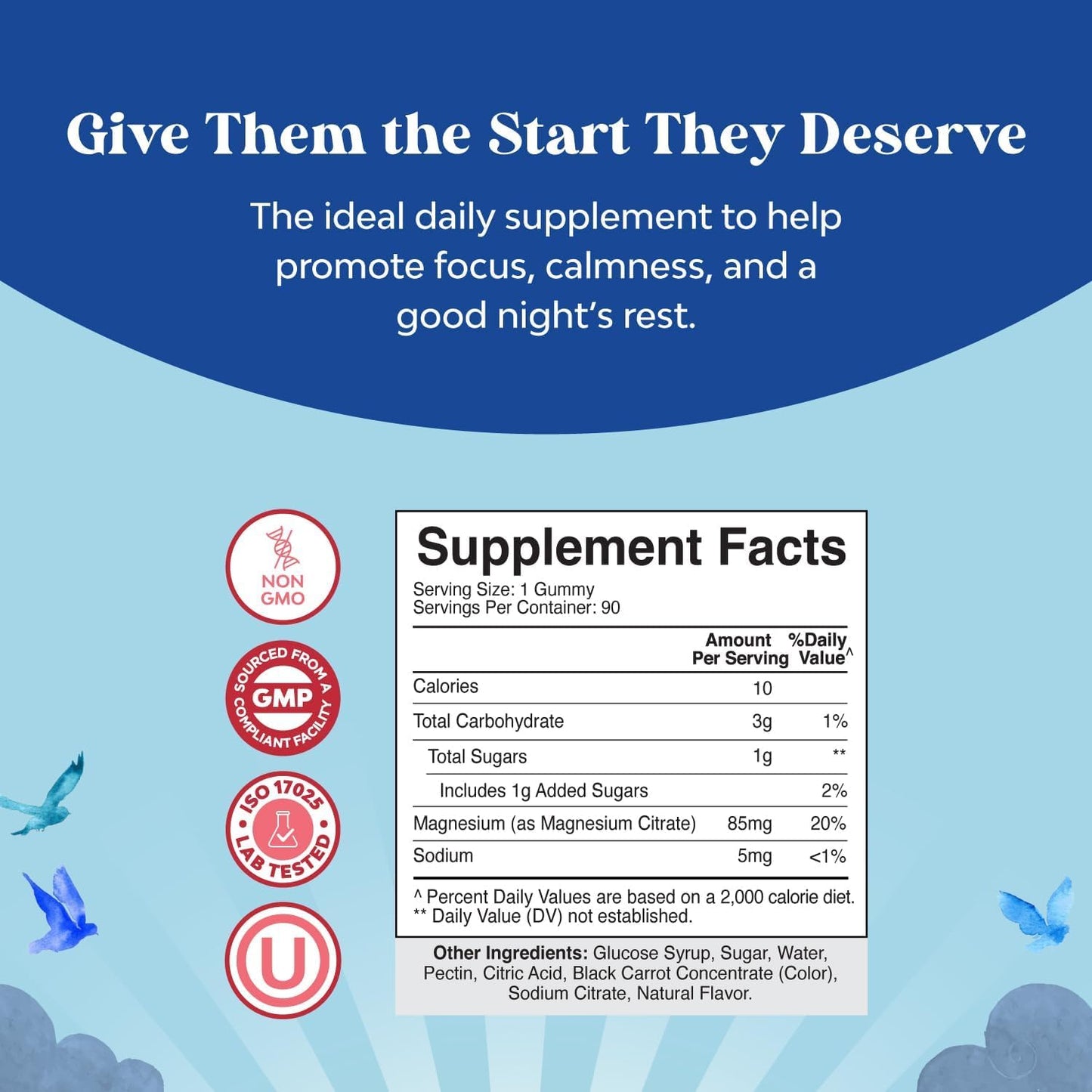 Kids Calm Magnesium & Multivitamin Gummies Bundle - Nerve, Bone, Muscle Health - Immunity Support - Plant Based - 90 Magnesium Gummies & 120 Multivitamin Gummies