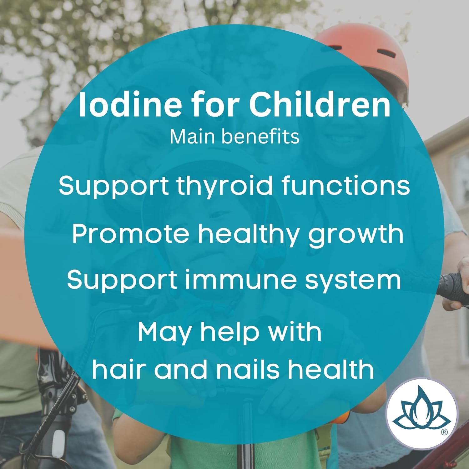 Kids Chewable Iodine Tablets 3.125mg - 90ct for Thyroid & Metabolic Health | Easy to Swallow Kids Iodine Supplement