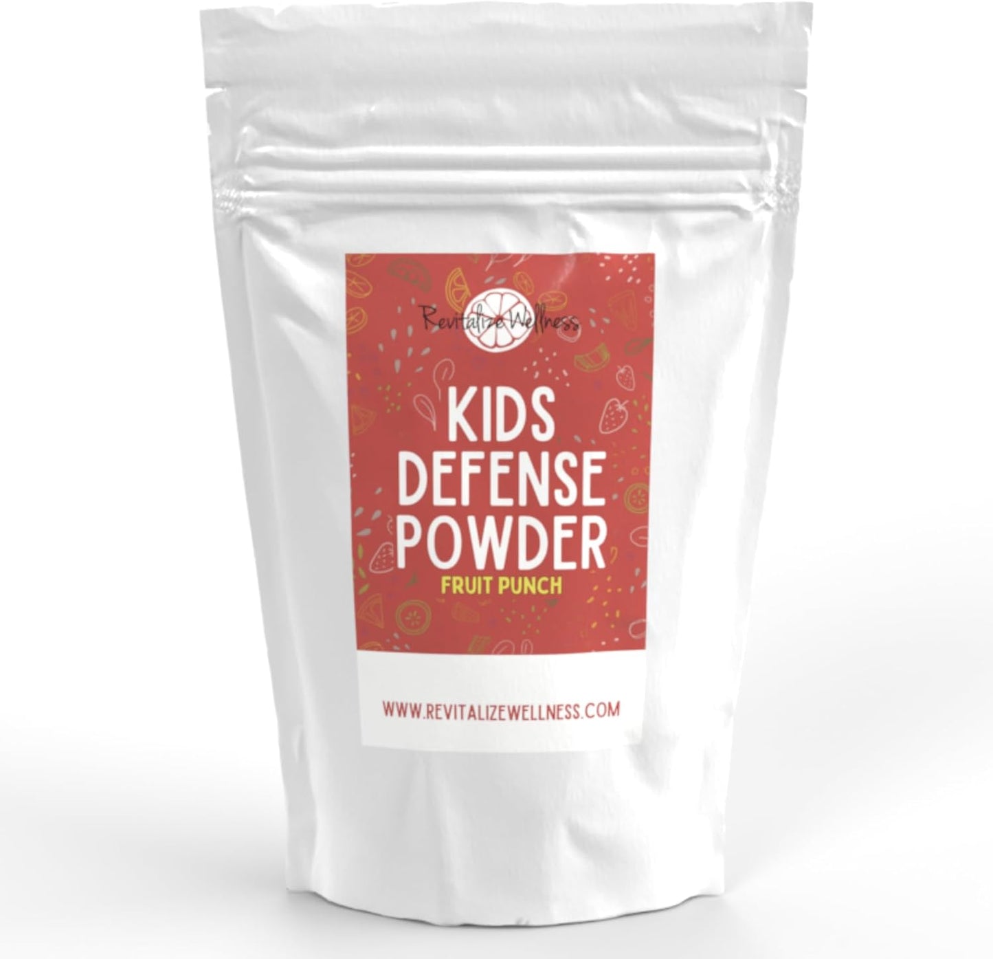 Kids Defense Immune Support Supplement | 1000mg Vitamin C & 250mg B3 | Pure & GMO-Free | Fruit Punch Flavor, 30 Servings