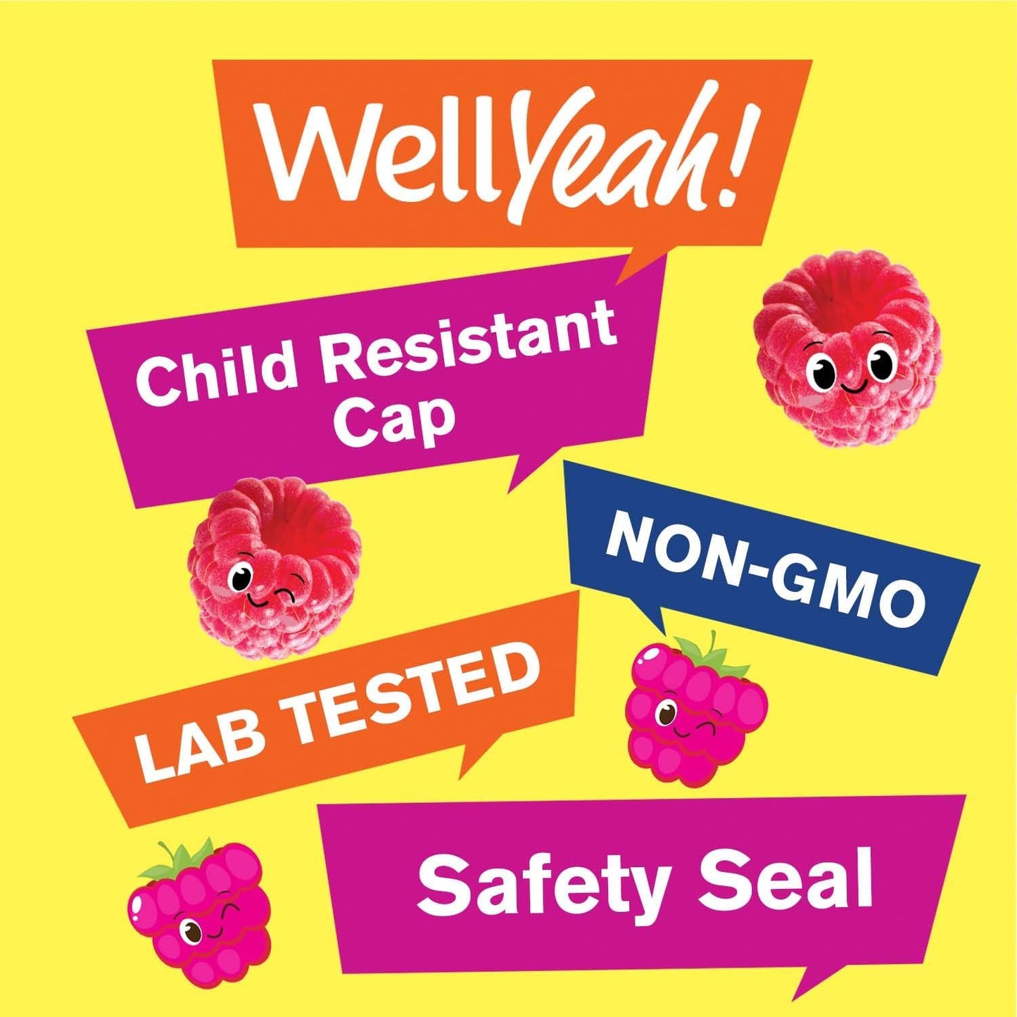 Kids Immune Support Gummies - Zinc Supplement for Skin Health - Vegan & GMO-Free - 60 Gummies