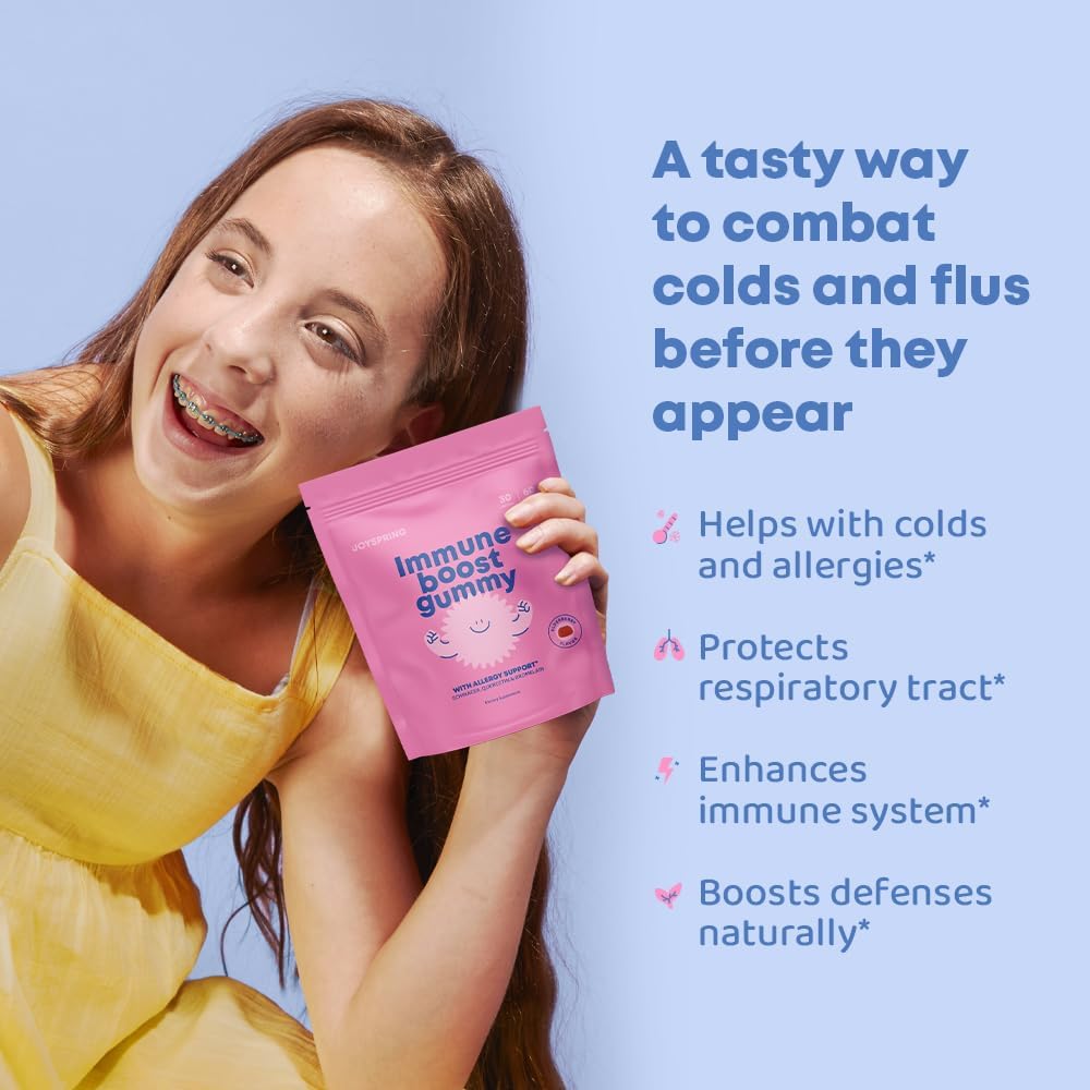 Kids Immune Support Gummies with Quercetin, Bromelain, Elderberry, Vitamin C, and Zinc - 60 Count