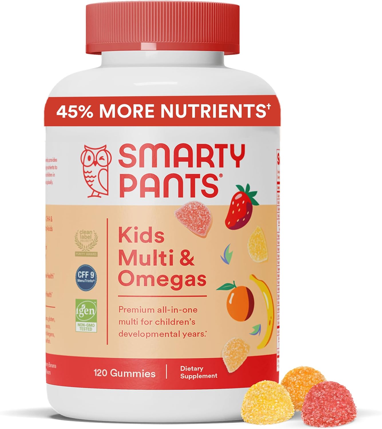 Kids Immunity Gummy Multivitamin with Omega 3 Fish Oil - 120 Count