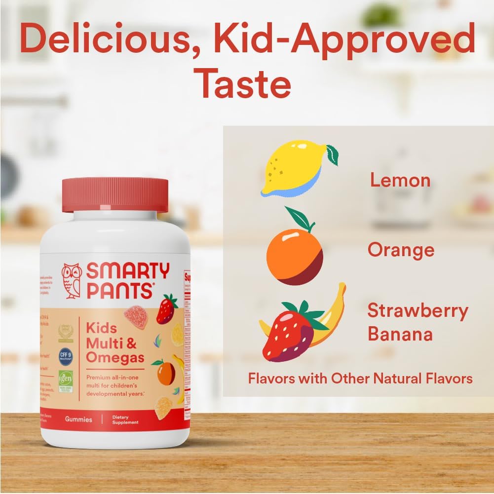 Kids Immunity Gummy Multivitamin with Omega 3 Fish Oil - 120 Count