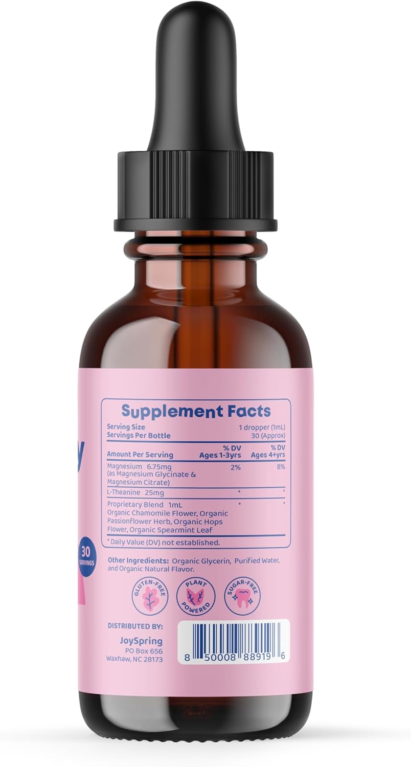 Kids Magnesium Citrate & Glycinate Drops with Saffron Gummies for Hormone Balance in Women