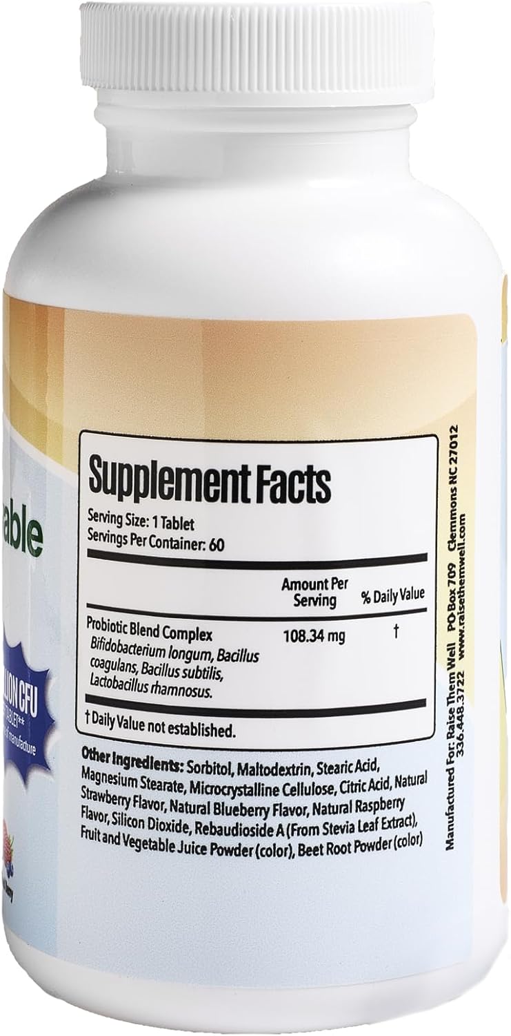Kids Magnesium Powder with Probiotics and Vitamin C for Immune Health
