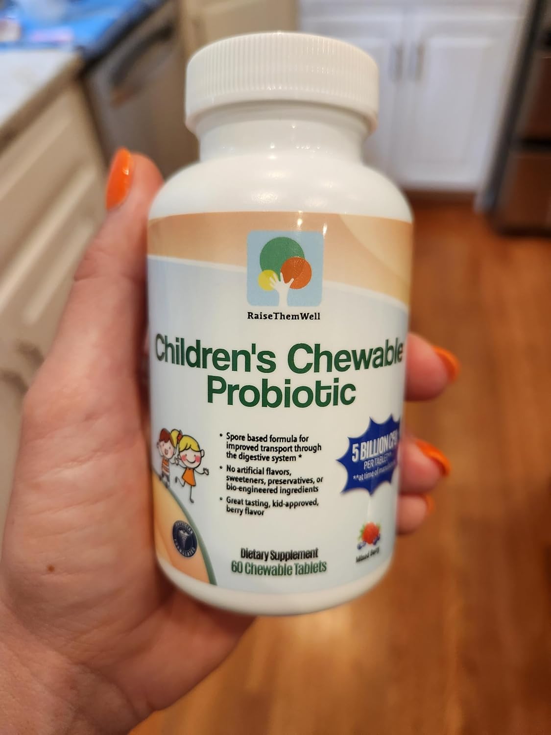 Kids Magnesium Powder with Probiotics and Vitamin C for Immune Health