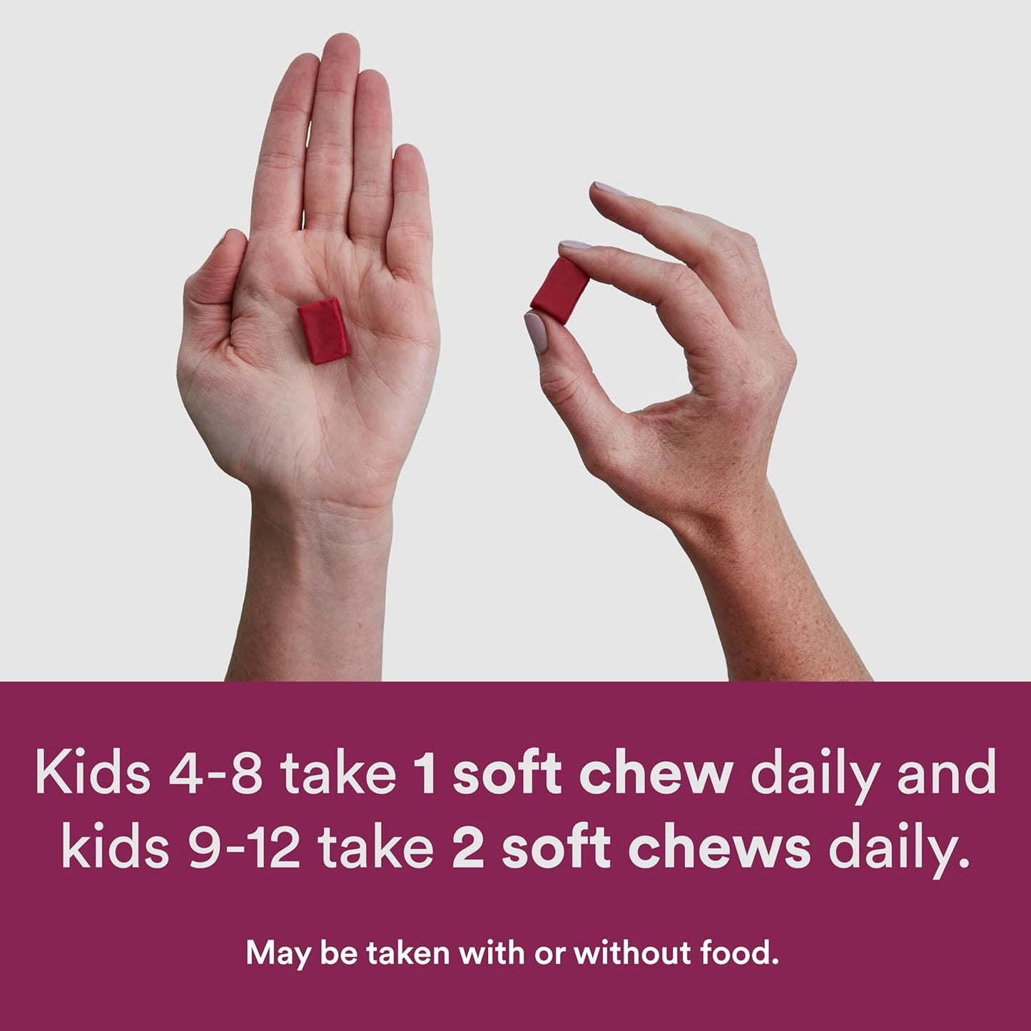 Kids Mineral Chews: Immune Support Supplement with Magnesium, Calcium, Vitamin D3, C, K2, Zinc & Selenium - 60 Count