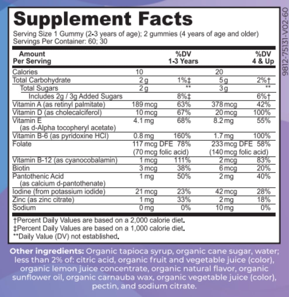 Kids Multivitamin Gummies - Essential Daily Health Vitamins for Children - Tasty Baby Blues Gummy Bears