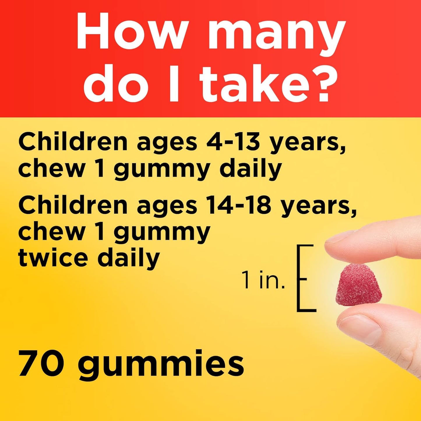 Kids Multivitamin Gummies with Omega-3 and Essential Nutrients for Children's Health, 70 Gummies