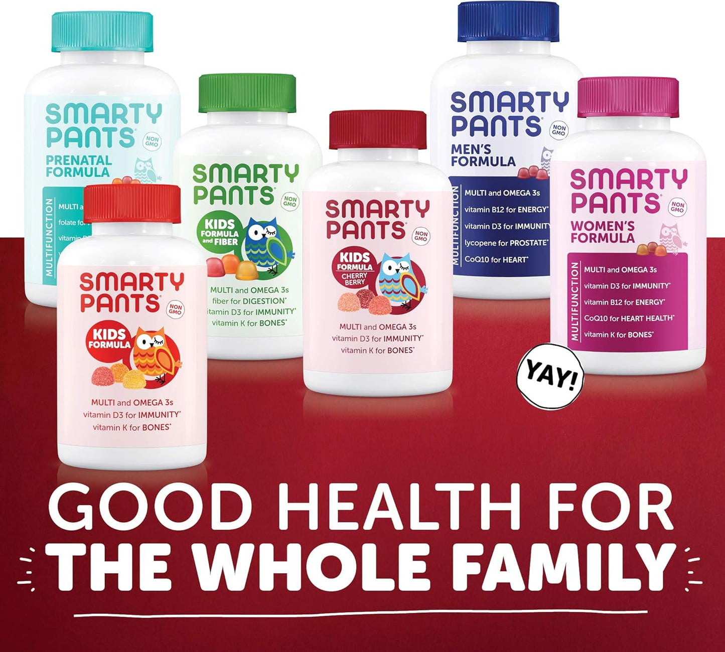 Kids Multivitamin Gummies with Omega 3 Fish Oil, Vitamin D3, C, B12, B6, A, K & Zinc - Immune Support, Grape, Cherry & Berry Flavors - 90 Count