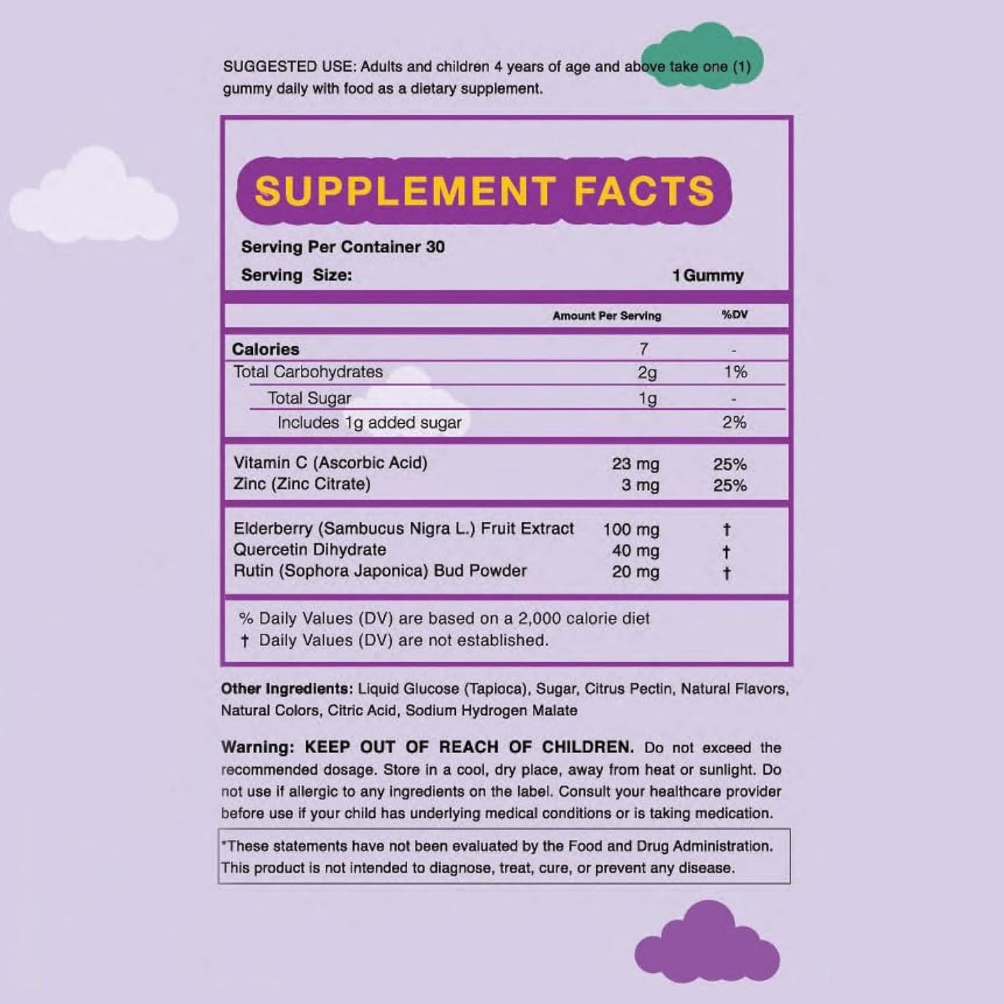 Kids Multivitamin & Immune Support Bundle - Vitamin Gummies with Elderberry, Vitamin C & Zinc