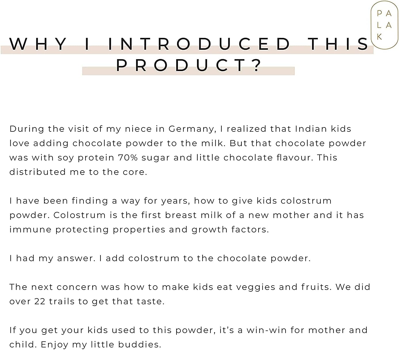 Kids Organic Chocolate Powder with Colostrum for Immunity & Essential Vitamins - 400g