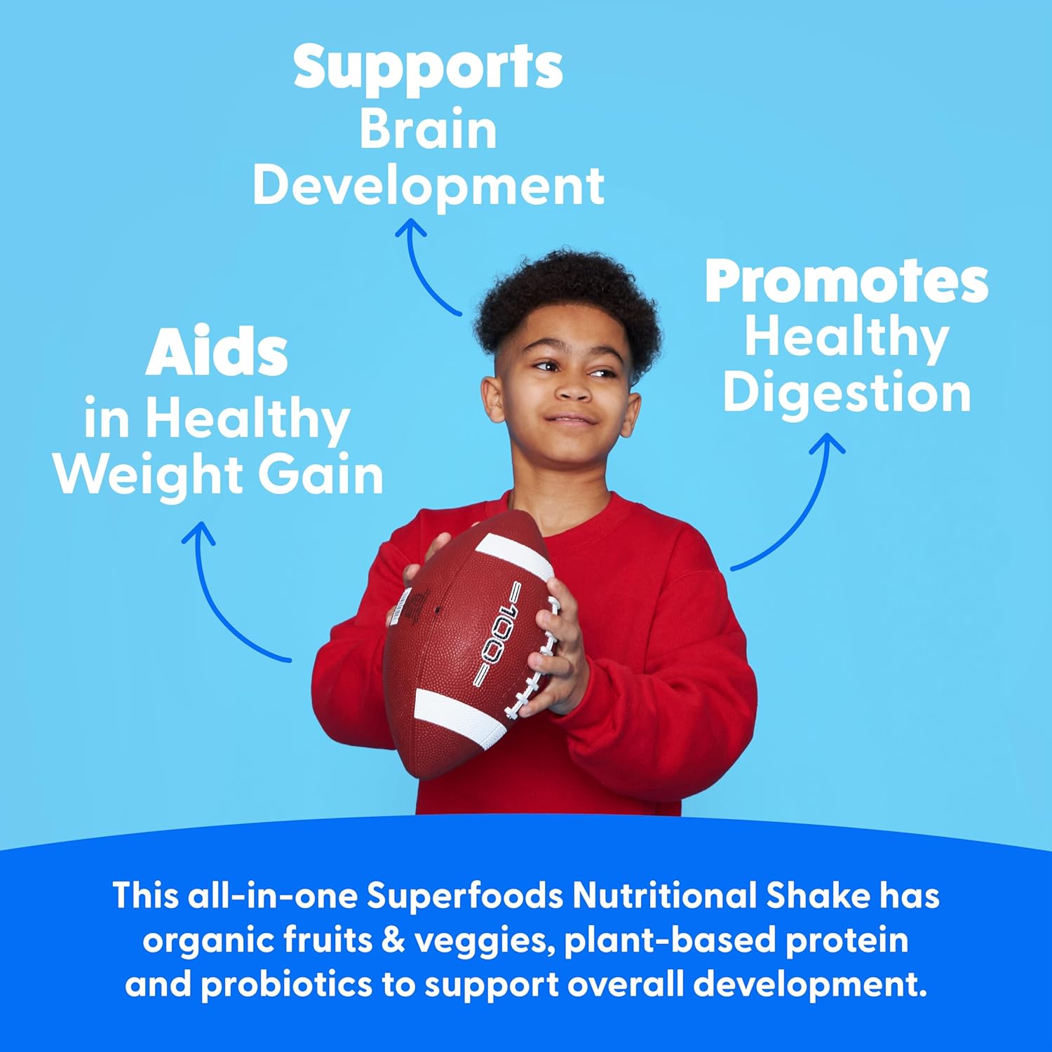 Kids Organic Super Greens Powder with Fruits & Veggies - All-In-One Real Plant Multivitamin for Children - No Synthetic Ingredients, No Fillers, No Added Sugar - The Feel Great Vitamin Company