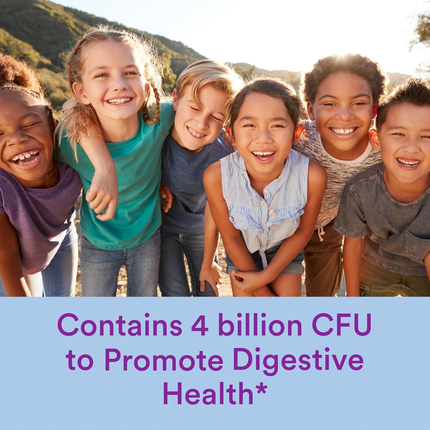 Kids Probiotic Immunity Gummies with Prebiotics: Digestive & Immune Support, Gluten-Free, Vegan, Grape Flavor - 60 Count