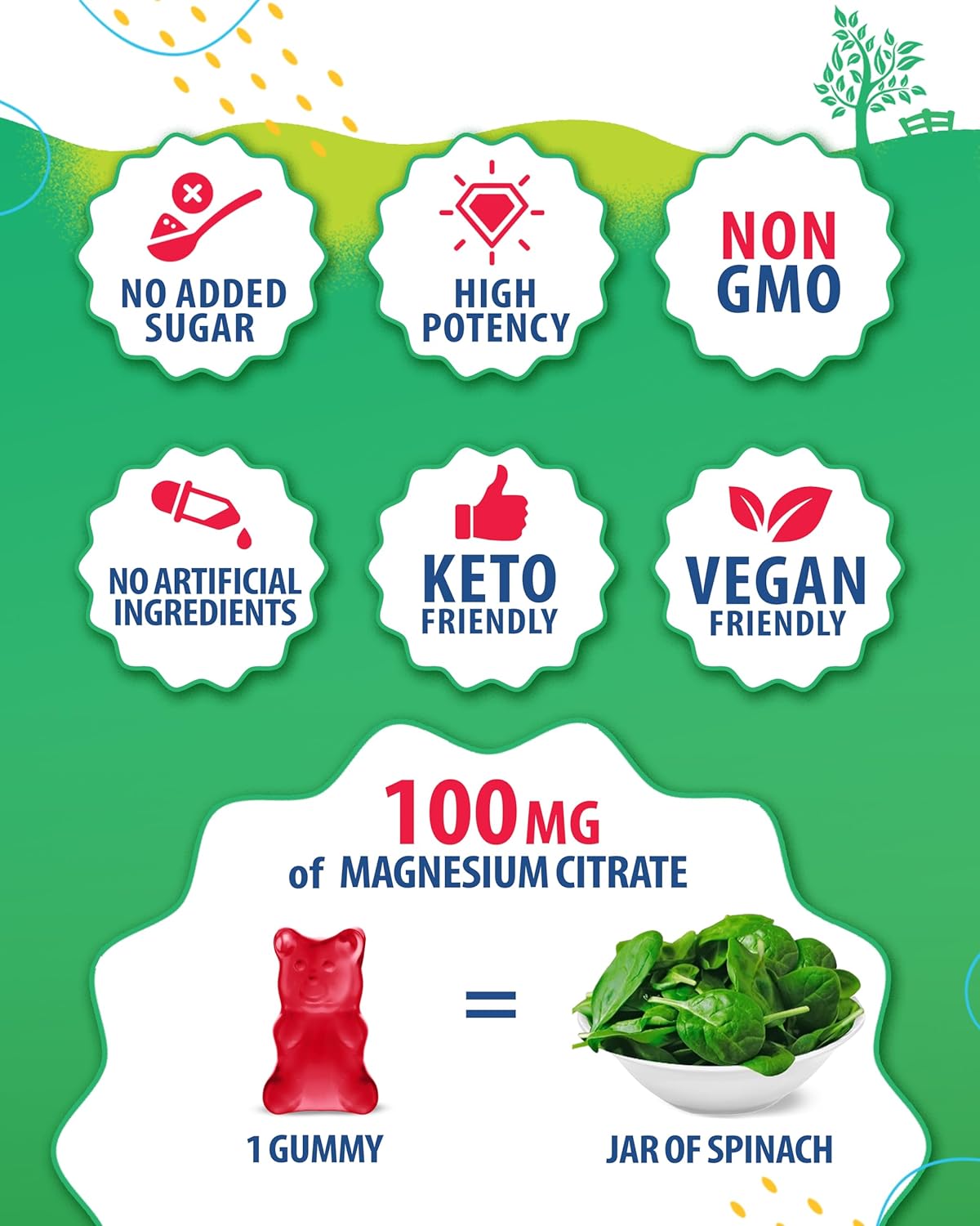 Kids' Sunshine Gummy Bundle: Vitamin D3, K2, Magnesium Citrate for Mood & Muscle Support