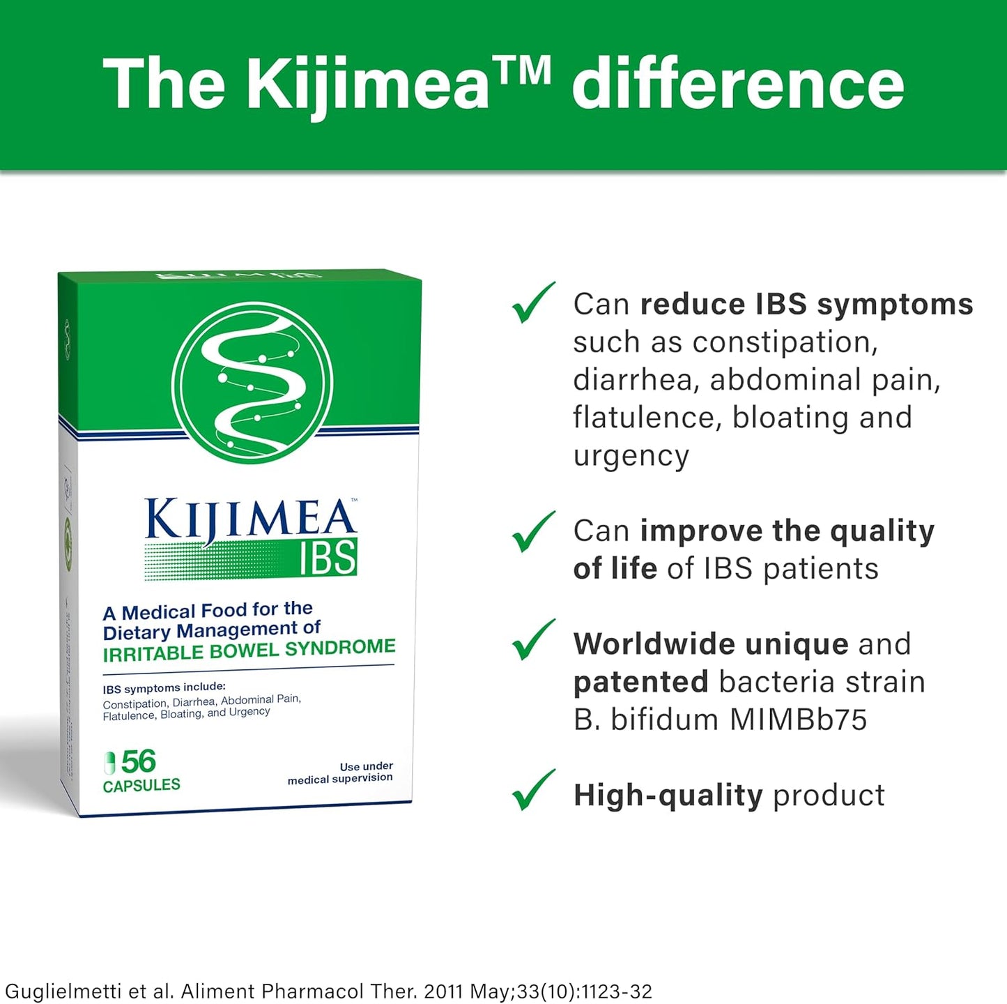 Kijimea™ IBS Medical Food for Irritable Bowel Syndrome 112 Capsules, 2 Pack