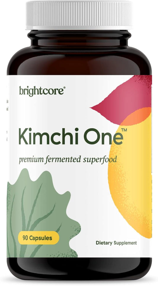Kimchi One Capsules: Probiotics, Enzymes & Antioxidants for Gut Health - Gluten-Free Vegan Supplement - 90 Capsules