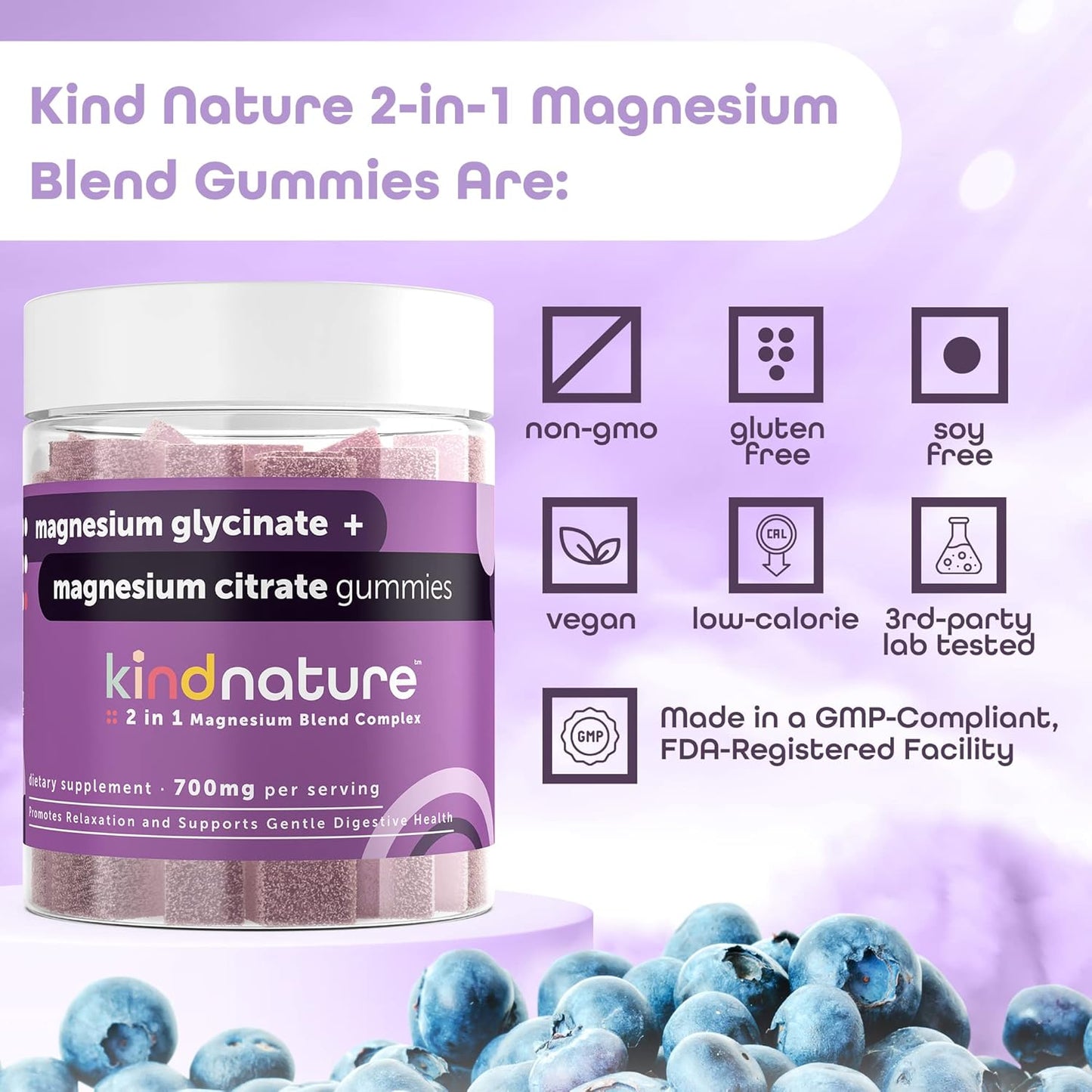 Kind Nature Migraine Relief Bundle: B2 & Magnesium Gummies for Powerful Relief