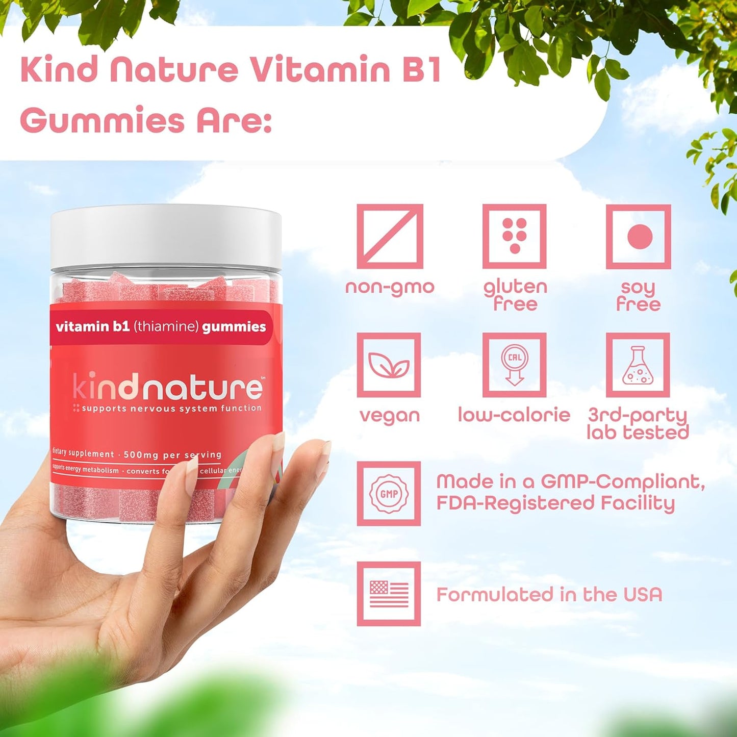 Kind Nature Myo-Inositol & Vitamin B1 Wellness Bundle - Gummies for Hormonal Balance & Nervous System Support