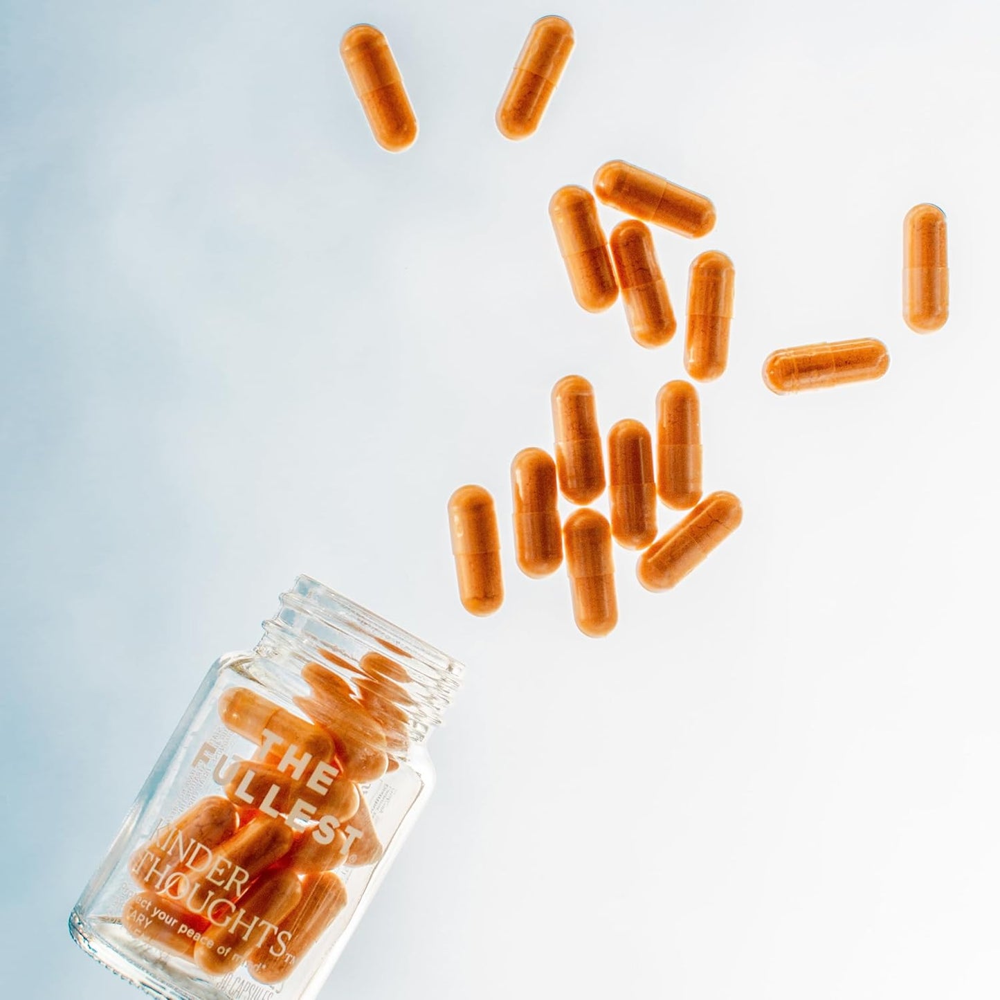 Kinder Thoughts Saffron Capsules - Mood, Energy, Focus Boost - 1-Month Supply - Gluten-Free, Vegan - Saffron, Turmeric, Curcumin - 30 Capsules