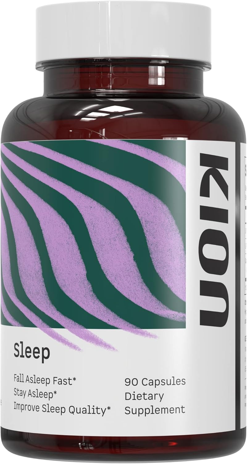 Kion Sleep Supplement | Promotes Fast Sleep Onset, Sustained Sleep, and Enhances Sleep Quality | Amino Acid Formula | 30 Servings