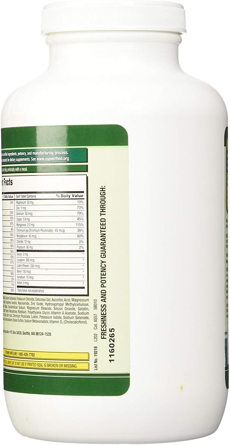 Kirkland Signature Adult 50+ Multi Vitamins & Minerals - 400 Tablets (2 Pack) - Complete Nutritional Support for Adults Over 50