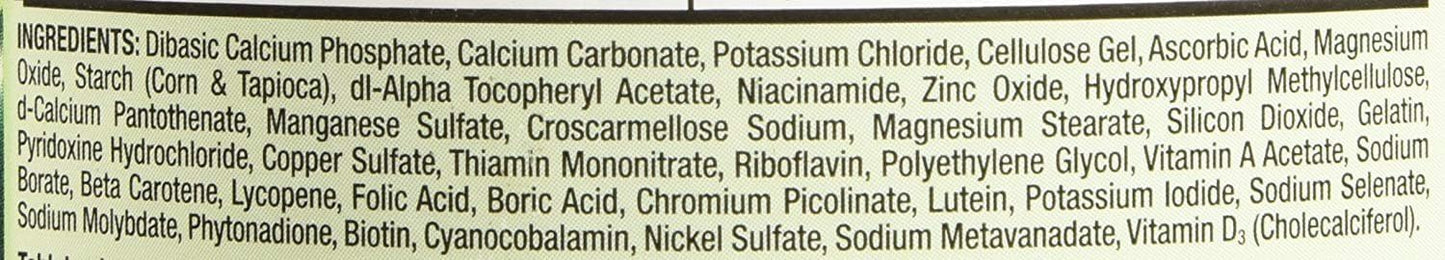 Kirkland Signature Adult 50+ Multi Vitamins & Minerals - 400 Tablets (2 Pack) - Complete Nutritional Support for Adults Over 50
