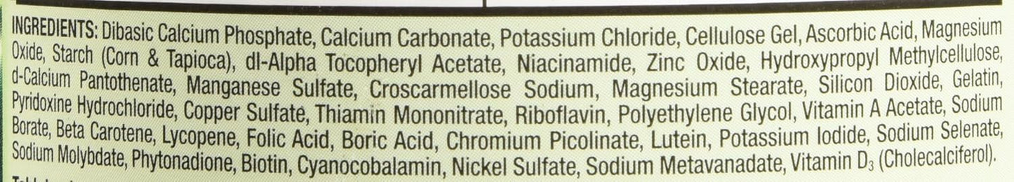 Kirkland Signature Adults 50+ Mature Multi Vitamins & Minerals 400 Count Tablets - Daily Supplement for Seniors