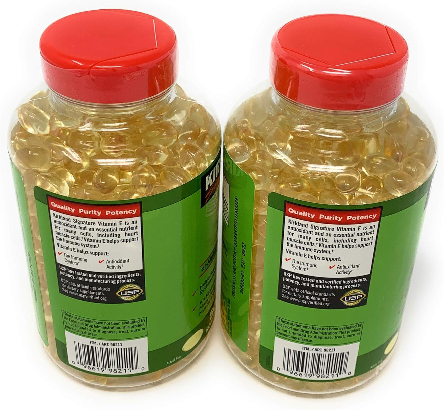 Kirkland Signature Vitamin E Softgels 400 IU, 500 Count - 2 Pack