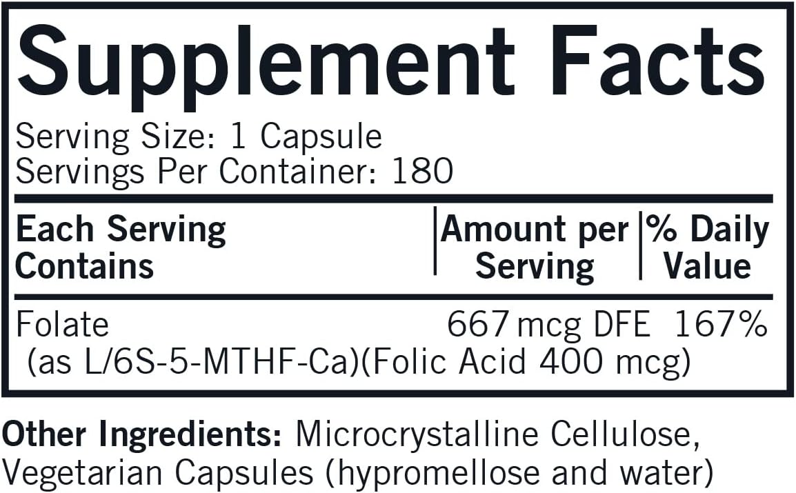 Kirkman 5-MTHF Supplement - Folate for Cell Maintenance Support