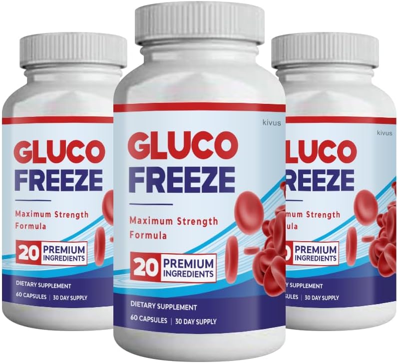Kivus Gluco Freeze 3 Pack - Fast-Acting Glucose Support Supplement