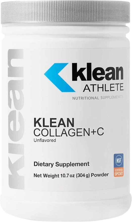 Klean ATHLETE Collagen Peptides with Vitamin C - Joint and Tissue Support - 10.7 oz - Unflavored