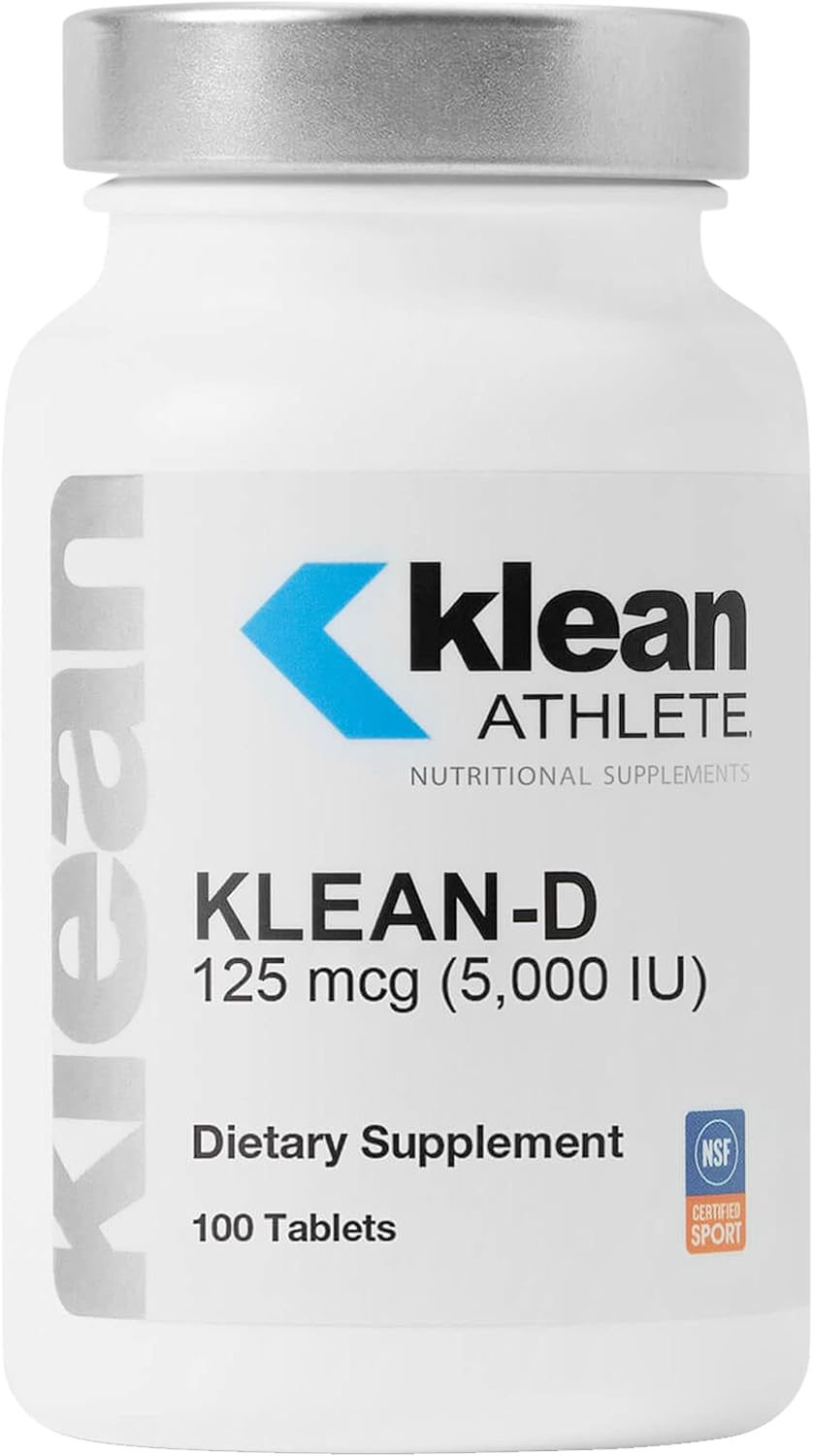 Klean ATHLETE Klean-D Vitamin D3 Tablets - Immune Health, Muscle Recovery, Bone Strength - NSF Sport Certified - 100ct